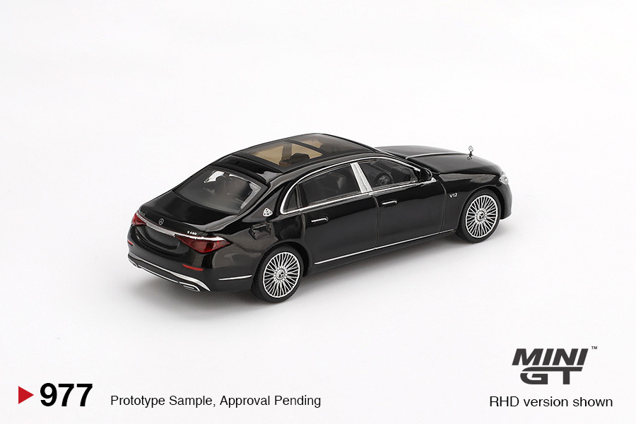 1/64 Mini GT Mercedes-Maybach S680 S 680 (Black) Diecast Car Model