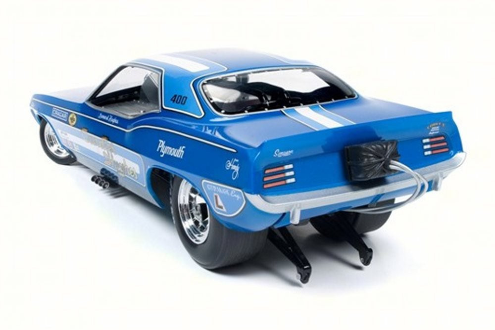 1/18 Auto World 1970 Plymouth Cuda Funny Car Candies & Hughes