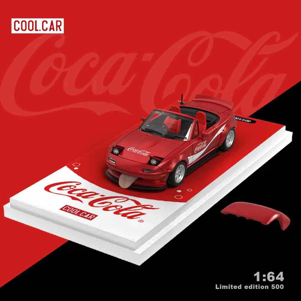1/64 Cool Car Mazda MX-5 MX5 Coca-Cola (Metallic Red) Diecast Car
