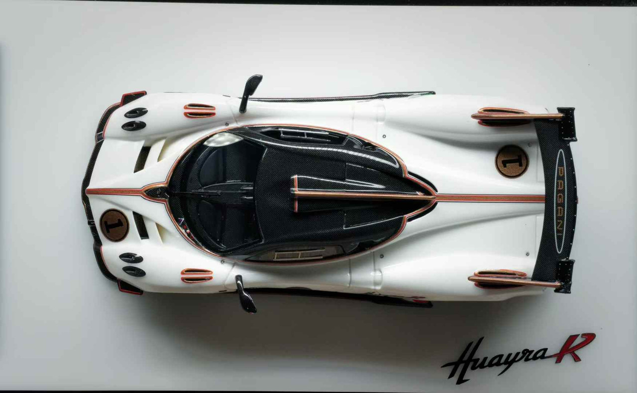 1/64 DMY64 Pagani Huayra R #1 (Bianco Benny White) Car Model