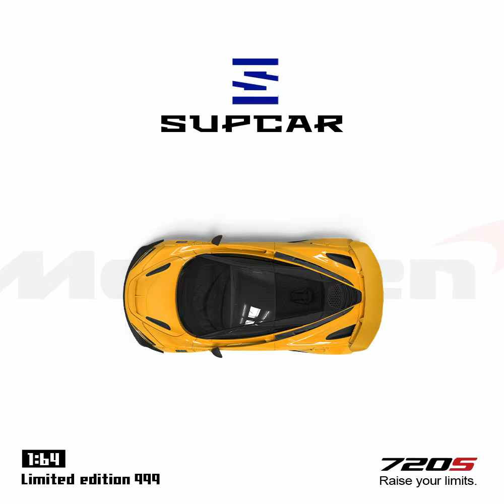 1/64 Supcar McLaren 720S (Yellow) Diecast Car Model - LIVECARMODEL.com