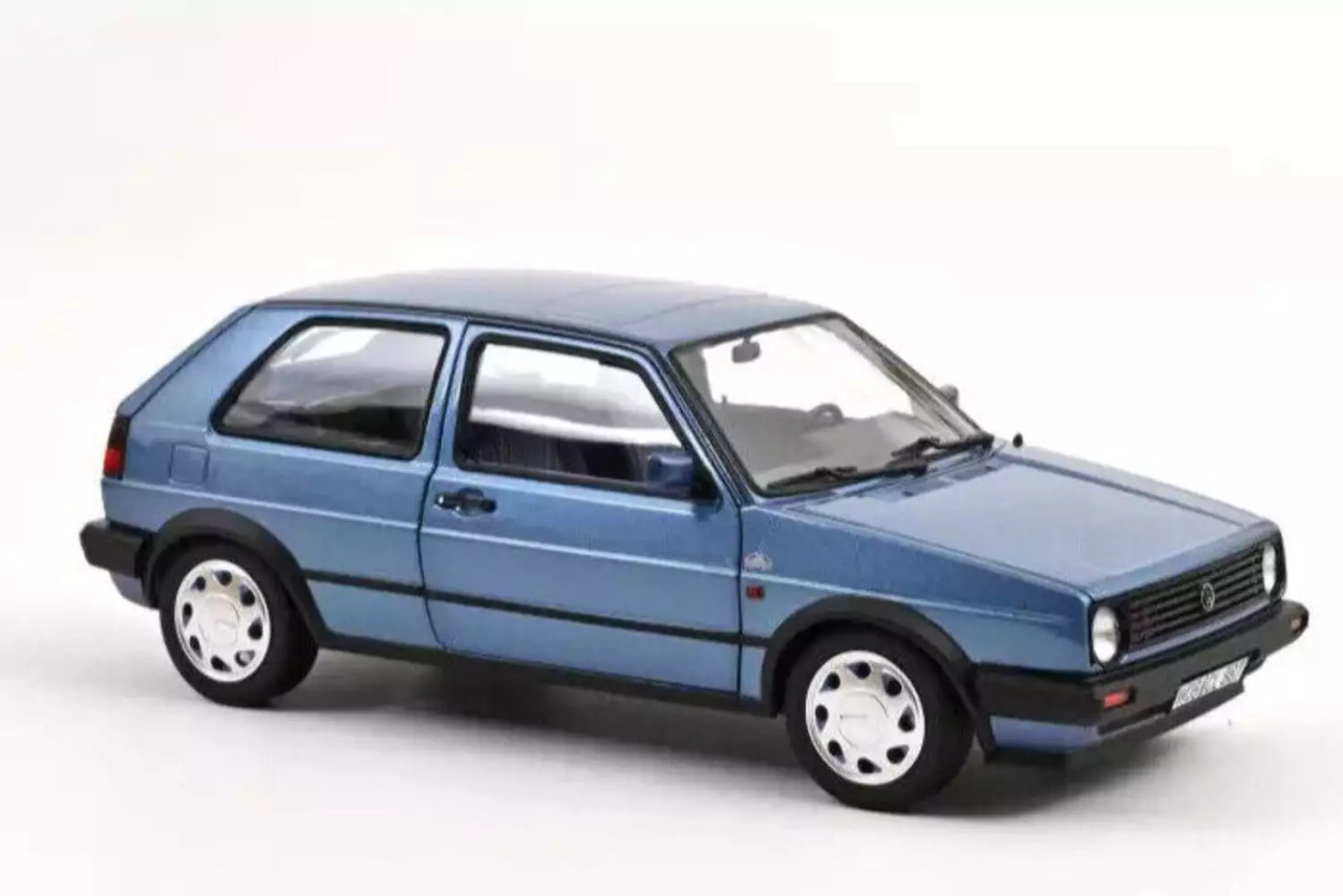 1/18 Norev 1988 Volkswagen VW Golf II 10 millions (Blue Metallic