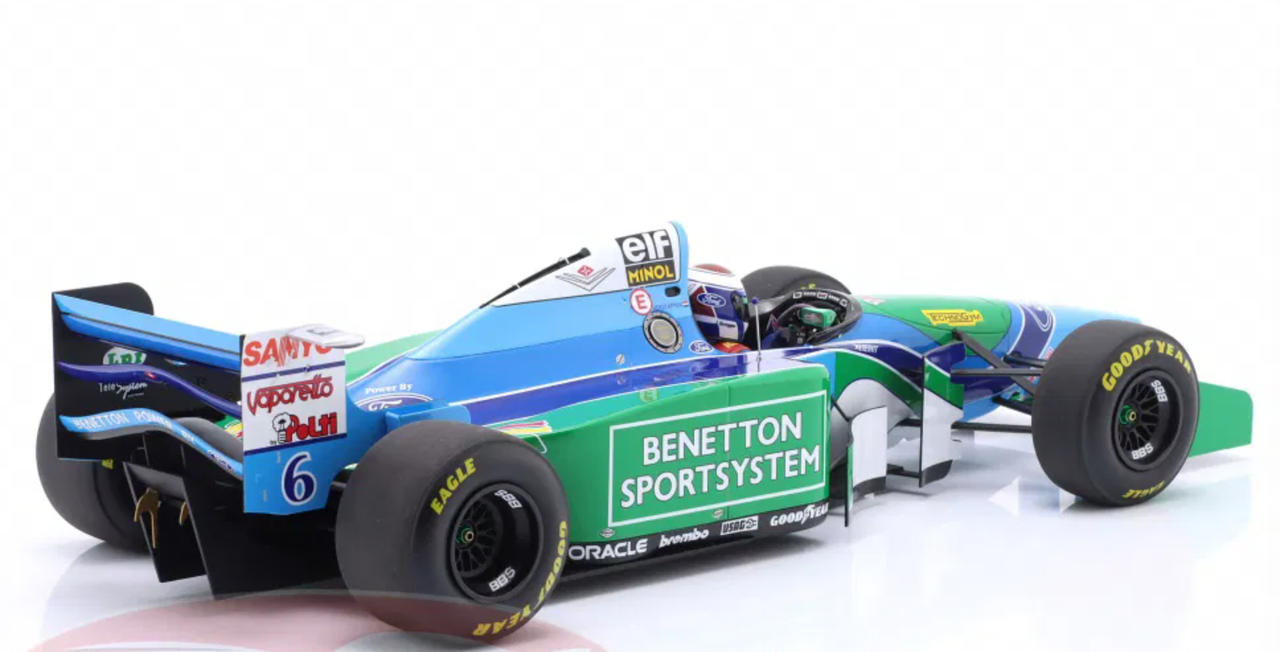 1/12 Minichamps 1994 Formula 1 Benetton Renault B194 Jos Verstappen Hungarian GP Car Model
