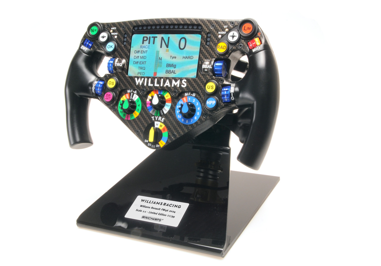 1/1 Minichamps 2024 Formula 1 Williams F1 FW46 Steering Wheel