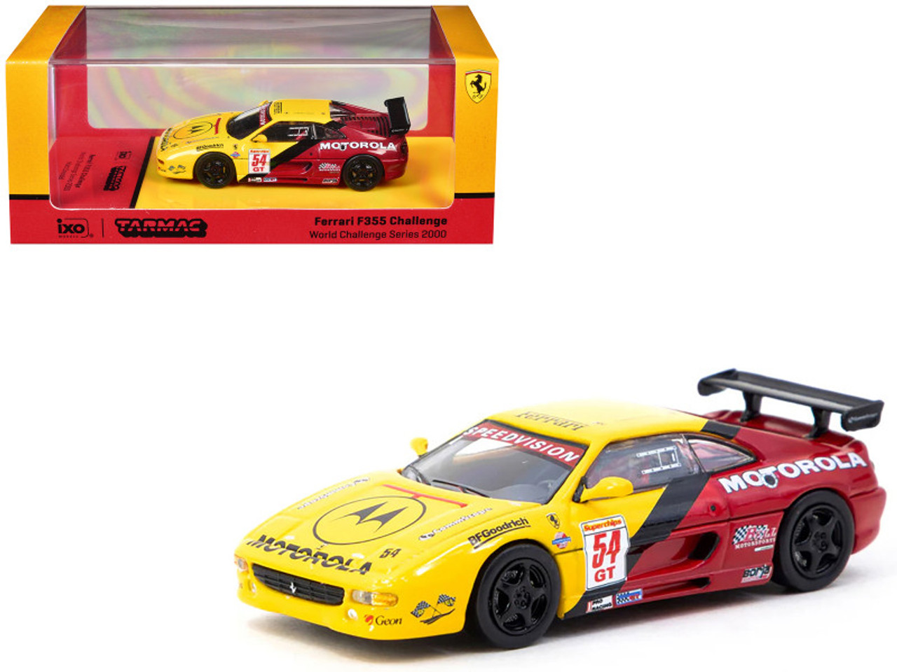 1/64 Tarmac Works 2000 Ferrari F355 Challenge World Challenge Series Matt Drendel Diecast Car Model 1/64 Tarmac Works 2000 Ferrari F355 Challenge World Challenge Series Matt Drendel Diecast Car Model