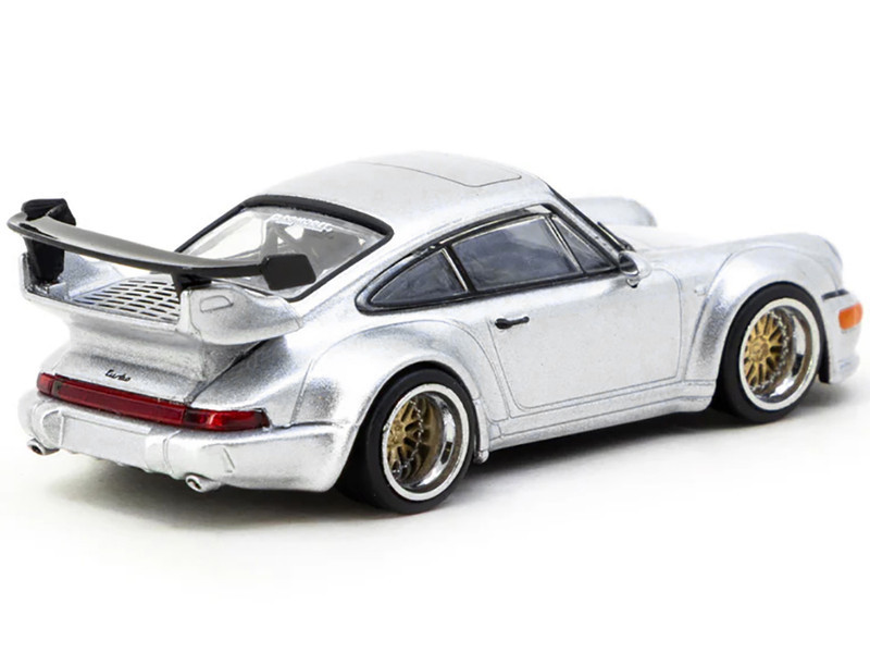 1/64 Tarmac Works Porsche 911 RWB 964 (Silver) Diecast Car Model