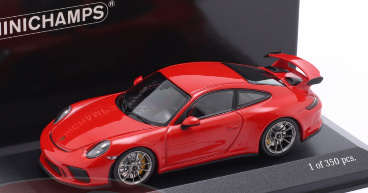 1/43 Minichamps 2017 Porsche 911 991 GT3 (Red) Diecast Car Model