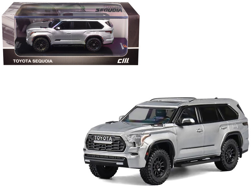 1/64 CM Model 2024 Toyota Sequoia (Silver) Diecast Car Model