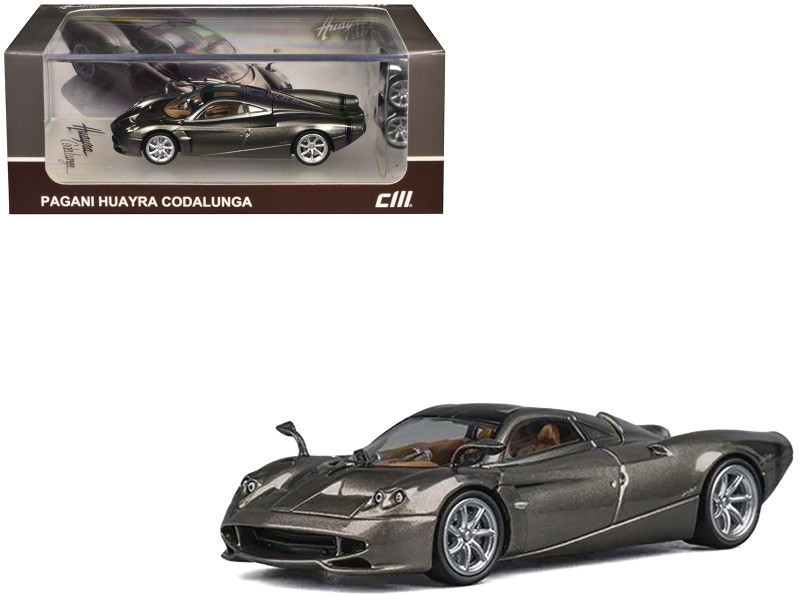 1/64 CM Model Pagani Codalunga (Gunmetal Grey) Diecast Car Model