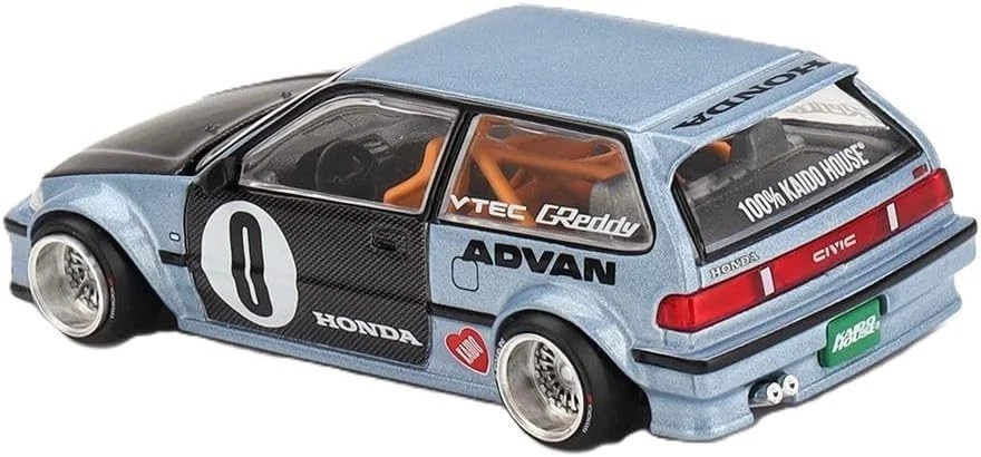 1/64 Kaido House Honda Civic (EF) Kaido Roulette V1 Diecast Car