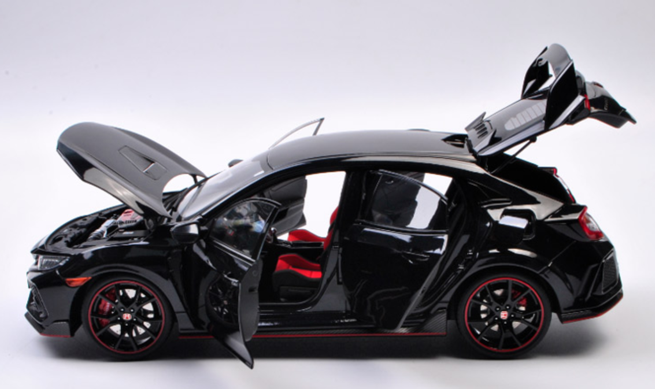 Mini Black Honda Civic Type R - 1/18 | LIVECARMODEL