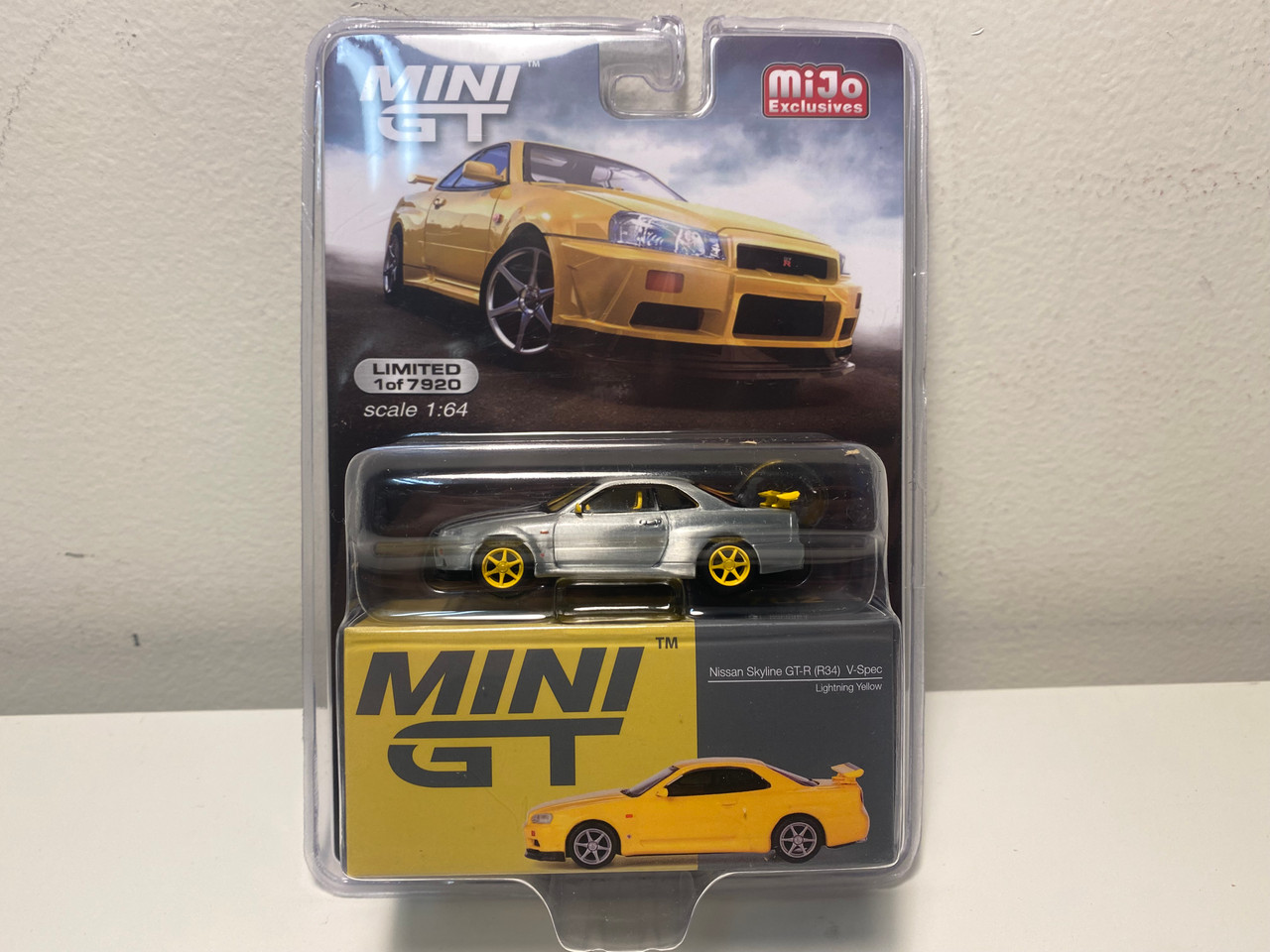 ミニカー HotWheels Nissan GT-R V-Spec chase car CHASE CAR 1/64 Mini GT Nissan Skyline GT-R (R34) V-Spec (Chrome