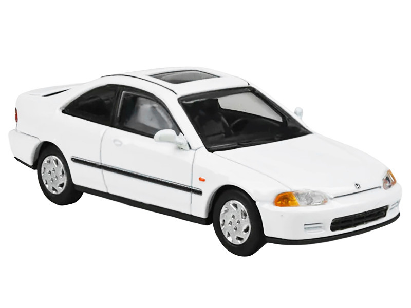 1/64 Paragon 1995 Honda Civic Coupe EJ1 (White) Diecast Car Model