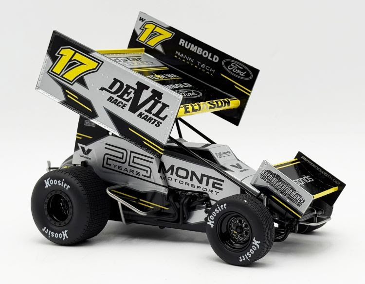 セナ 1/18 ACME 2025 #17 Monte Motorsports Sprint Car - Cory Eliason