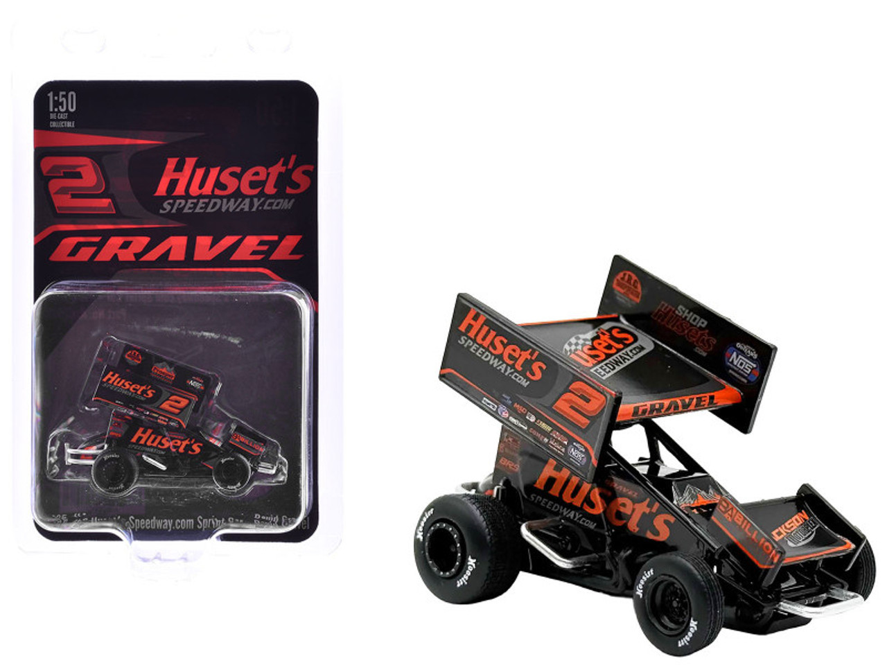 1/50 ACME 2025 #2 Huset's Speedway Sprint Car - David Gravel Diecast Car Model