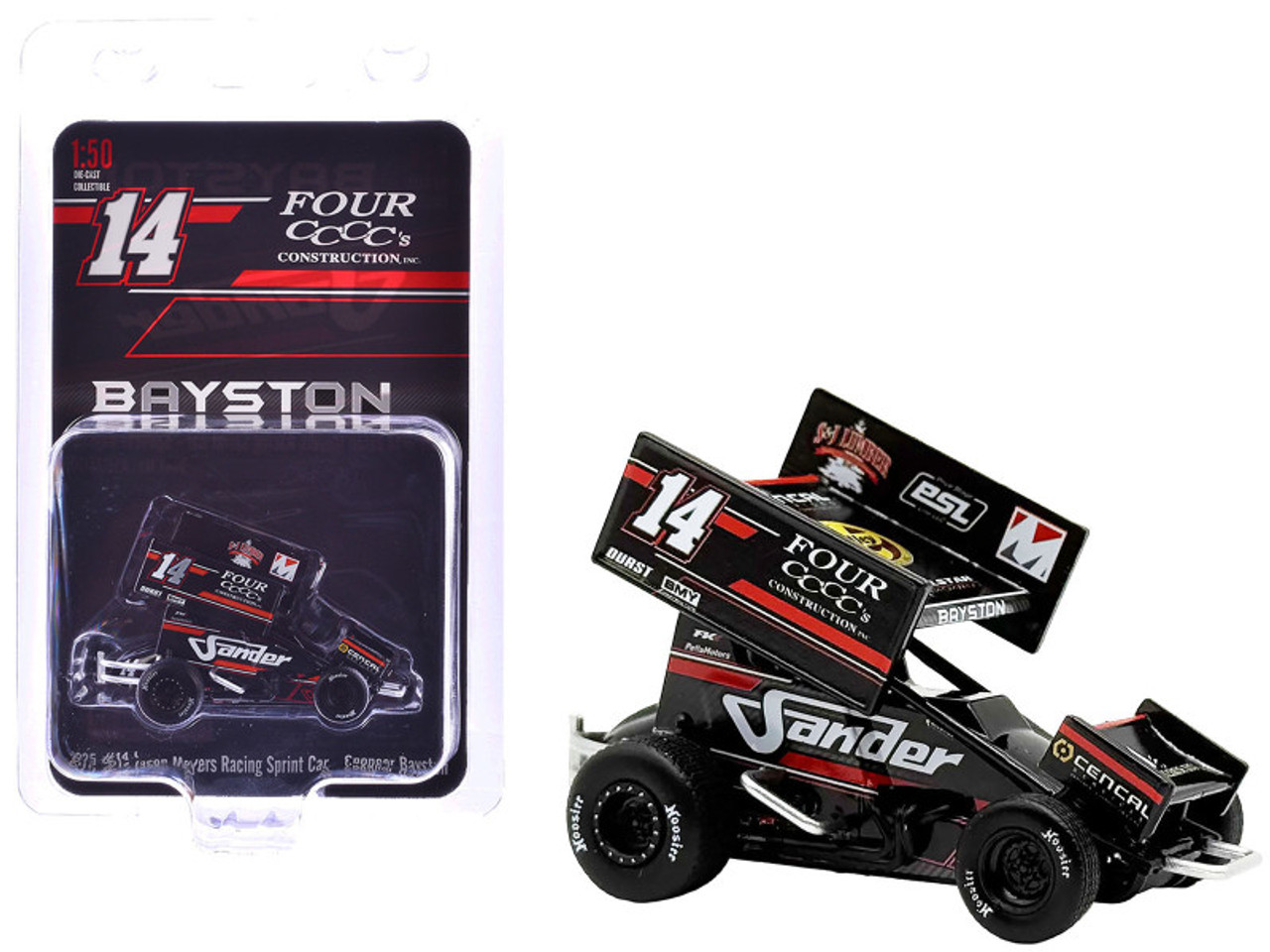 1/50 ACME 2025 #14 Four CCCC's Construction Sprint Car - Bayston Diecast Car Model