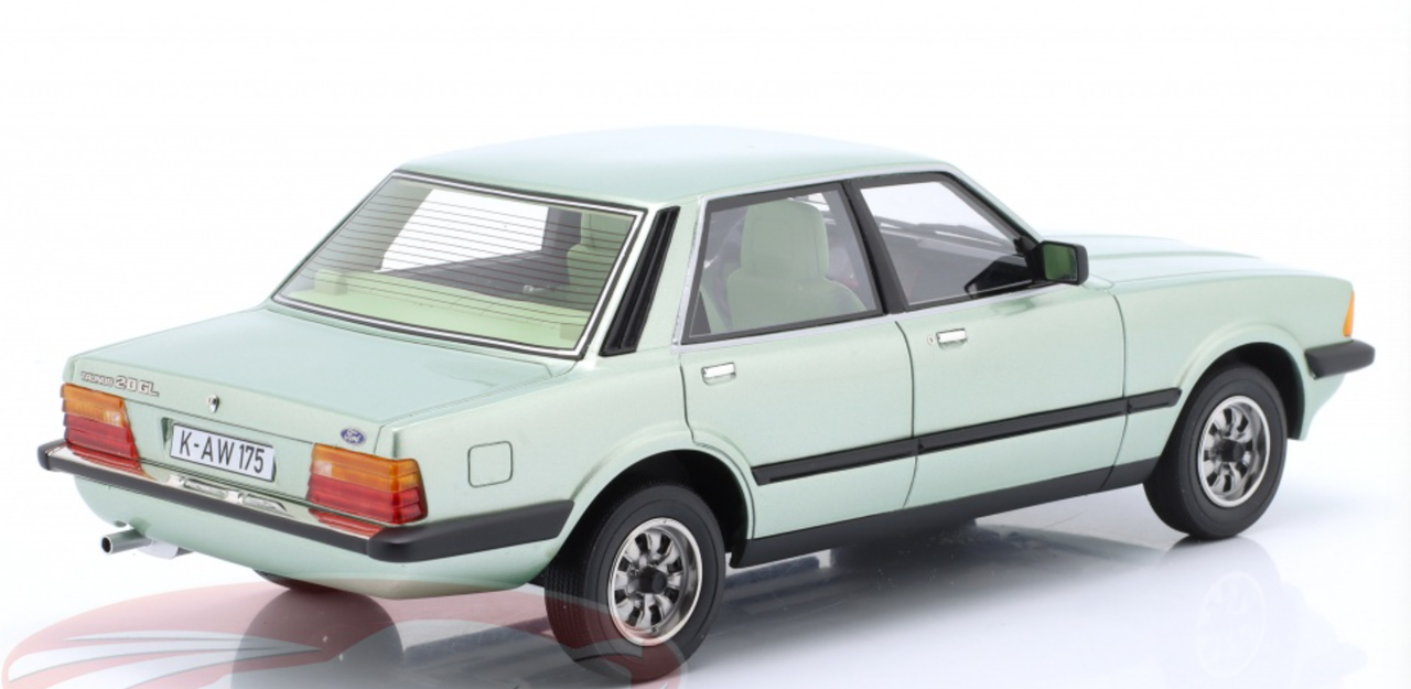 1/18 Cult Scale Models 1980 Ford Taunus 2.0 GL TC4 (Light Blue Metallic) Car Model