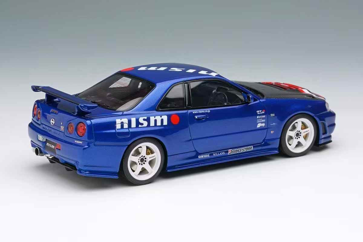 1/43 Makeup 2000 Nissan Skyline GT-R (BNR34 Nisamo R-Tune) Launch