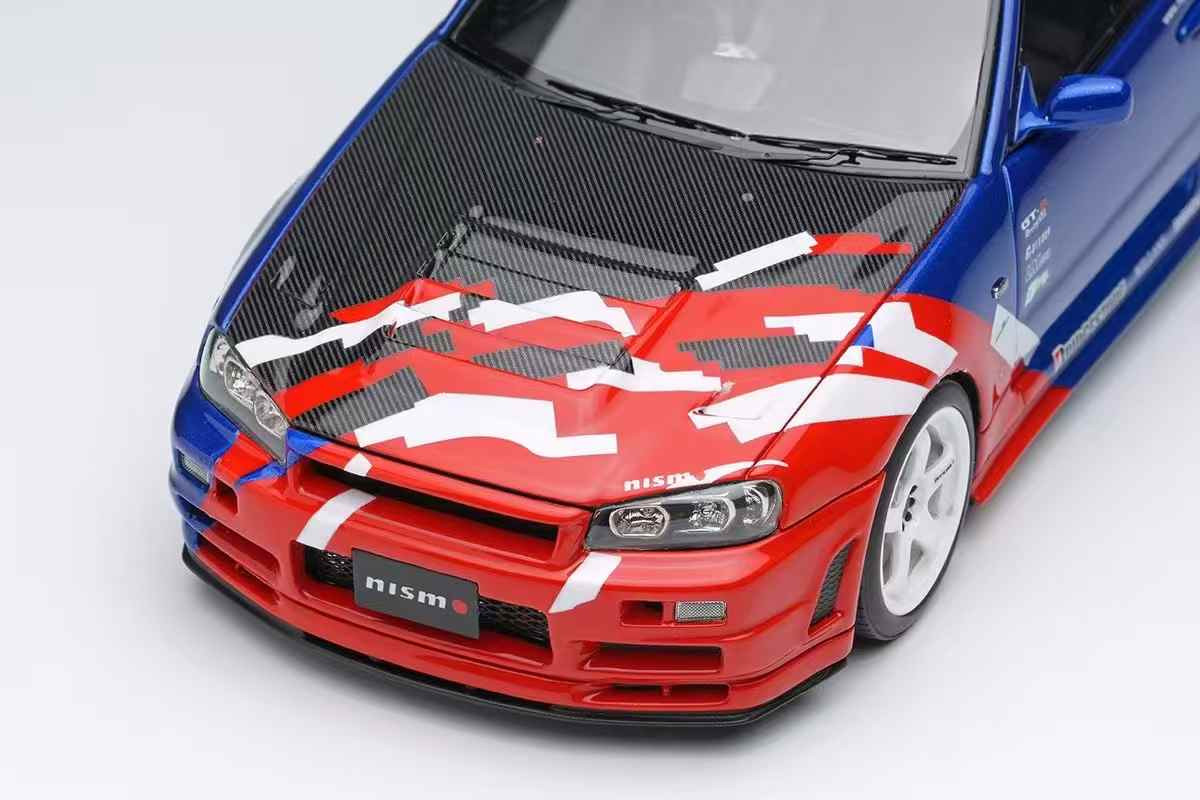 1/43 Makeup 2000 Nissan Skyline GT-R (BNR34 Nisamo R-Tune) Launch