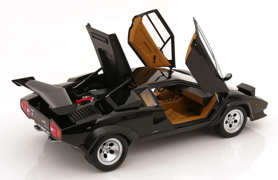 1/12 KK Scale 1985 Lamborghini Countach LP 5000 S QV (Black