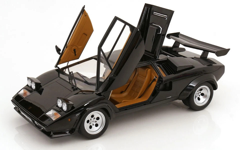 1/12 KK Scale 1985 Lamborghini Countach LP 5000 S QV (Black