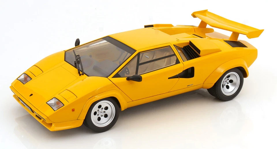 1/12 KK Scale 1985 Lamborghini Countach LP 5000 S QV (Yellow