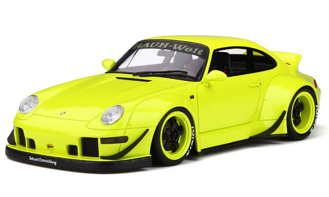 1/18 GT Spirit GTSpirit Porsche 911 993 RWB Duck Tail (Citron Yellow) Resin  Car Model