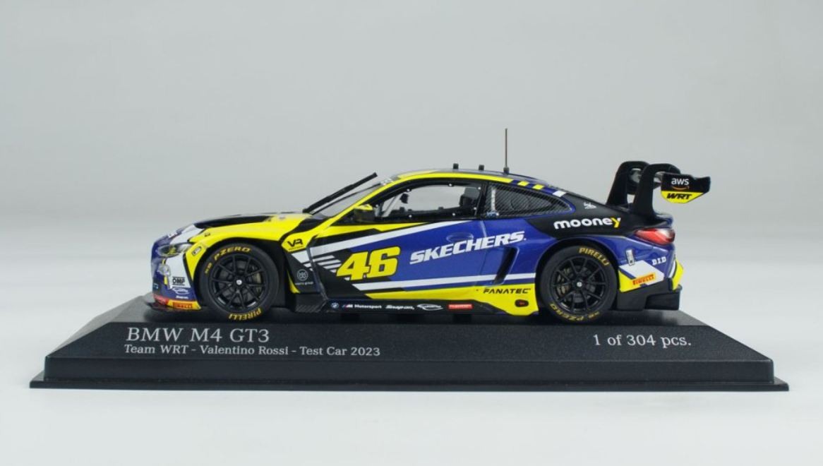 1/43 Minichamps 2023 Test Car BMW M4 GT3 Team WRT Valentina Rossi Car Model