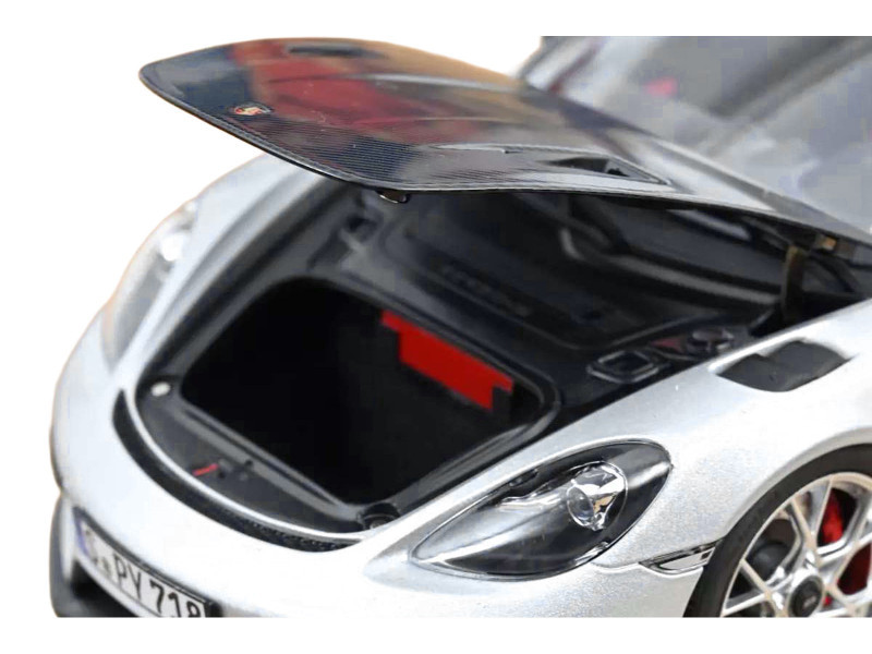 1/18 Norev 2023 Porsche 718 Cayman Spyder RS (Silver) Diecast Car