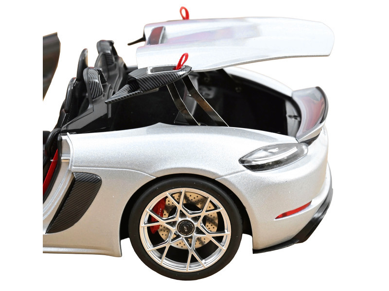 1/18 Norev 2023 Porsche 718 Cayman Spyder RS (Silver) Diecast Car