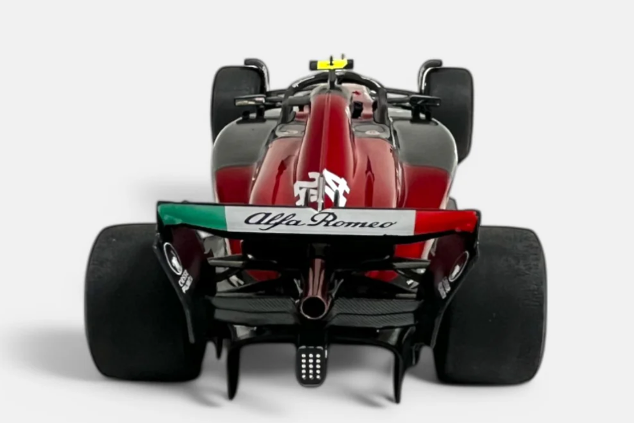 1/18 NZG 2023 Formula 1 Alfa Romeo C43 Spain GP #24 Zhou Guanyu Car Model
