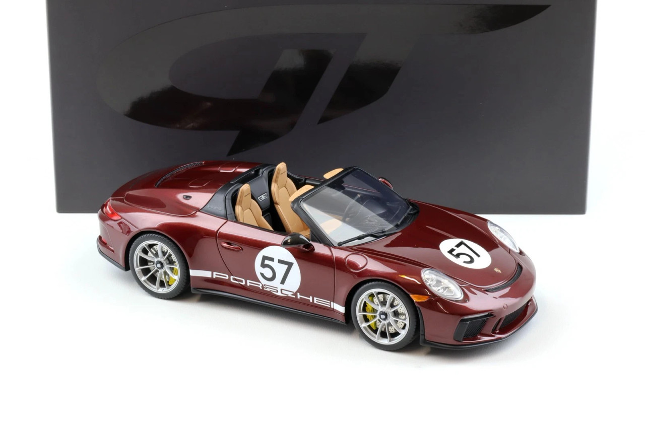 1/18 GT Spirit 2019 Porsche 911 991.2 Speedster Heritage Edition #57 (Cherry Metallic Red) Car Model