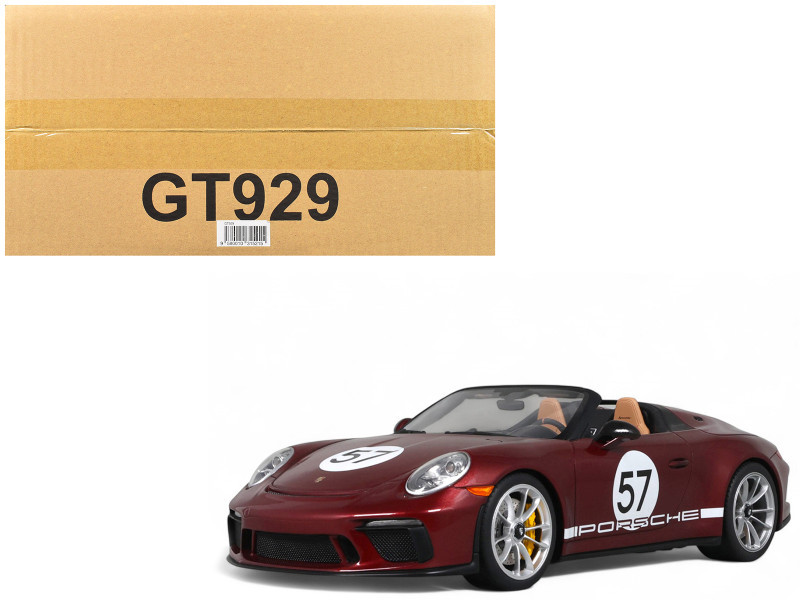 1/18 GT Spirit 2019 Porsche 911 991.2 Speedster Heritage Edition #57 (Cherry Metallic Red) Car Model
