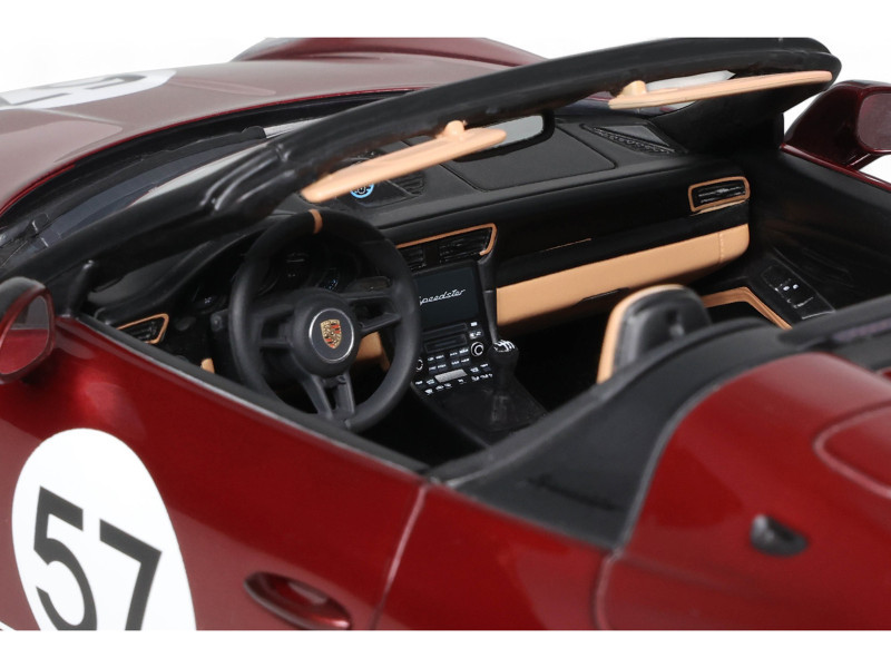 1/18 GT Spirit 2019 Porsche 911 991.2 Speedster Heritage Edition #57 (Cherry Metallic Red) Car Model
