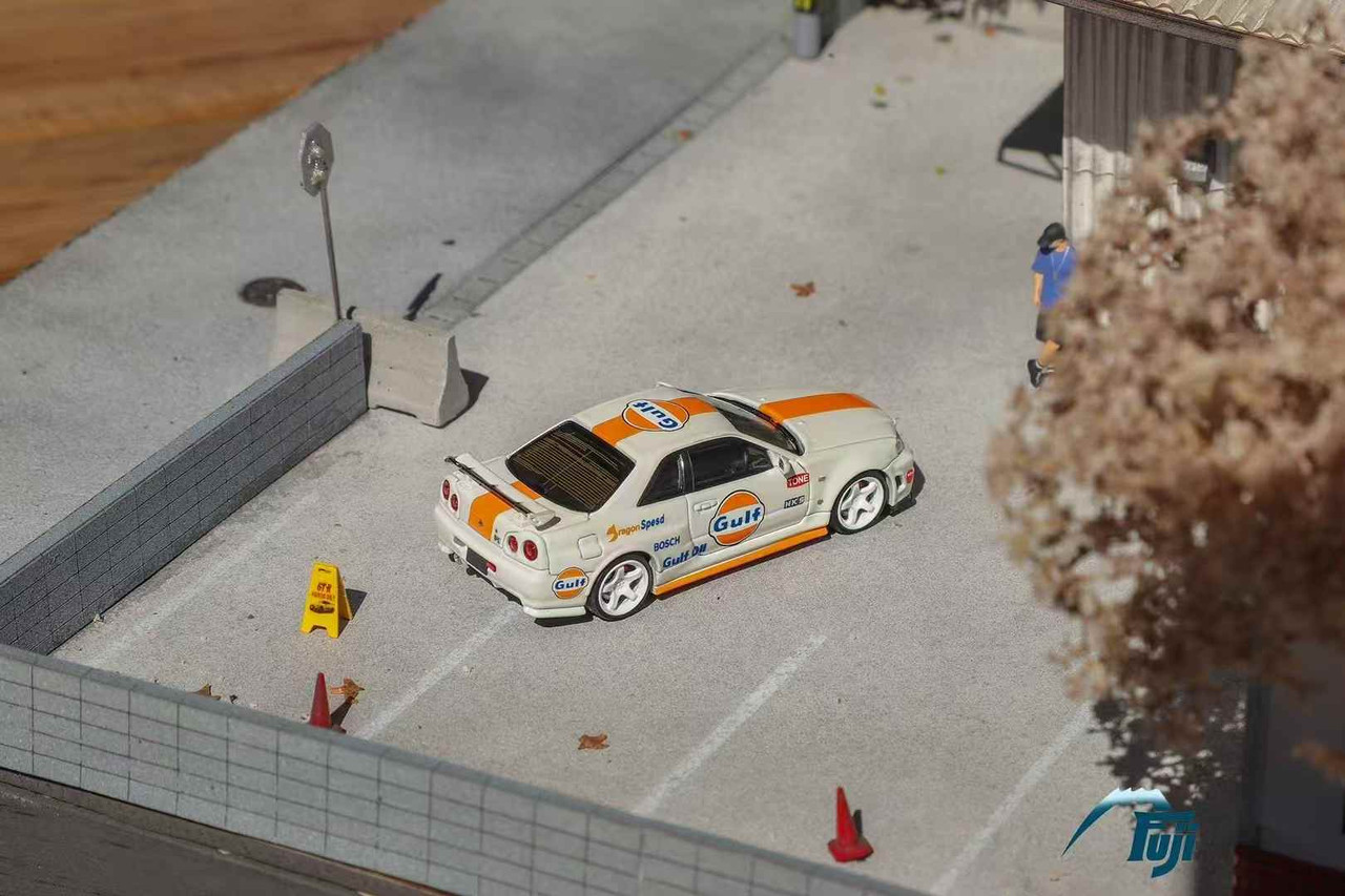 1/64 Fuji Nissan Skyline GT-R GTR R34 Nismo Z-Tune (White) Diecast