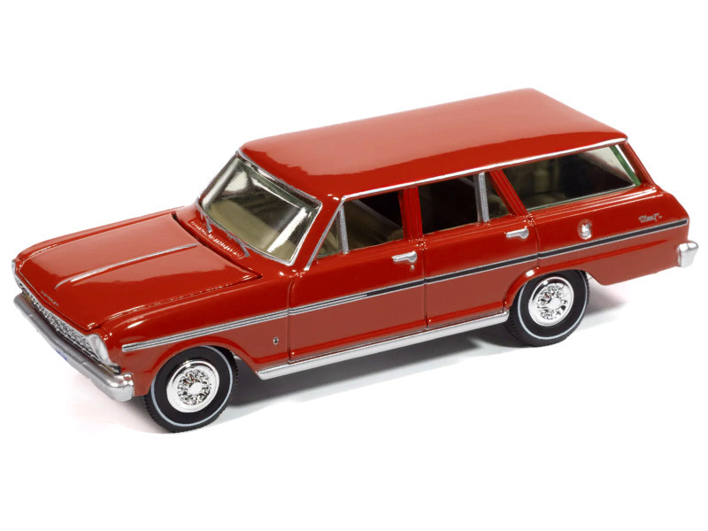 1963 Chevrolet II Nova 400 Wagon Riverside Red 