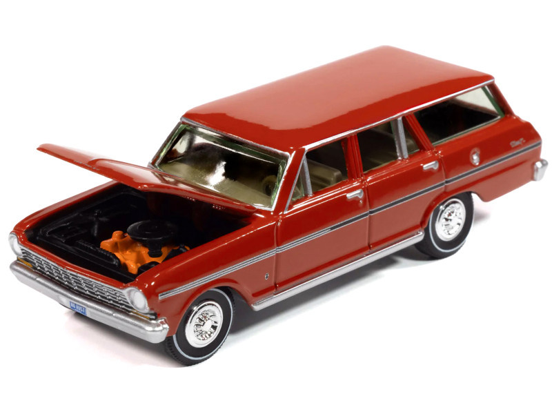 1963 Chevrolet II Nova 400 Wagon Riverside Red 