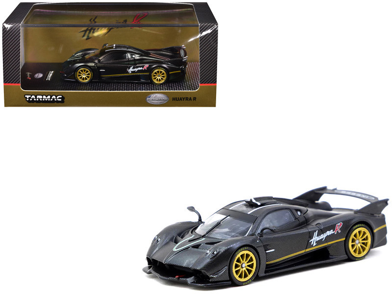 1/64 Tarmac Works Pagani Huayra R (Matte Black Carbon Fiber