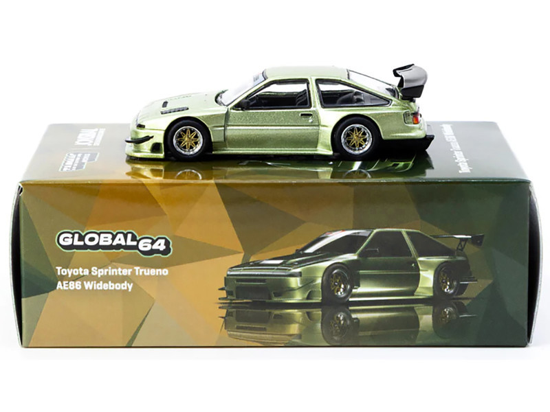 1/64 Tarmac Works Toyota Sprinter Trueno AE86 Widebody (Green