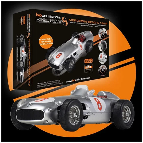 1/8 Ixo 1955 Formula 1 J.M. Fangio Mercedes-Benz W196 #8 Formula 1