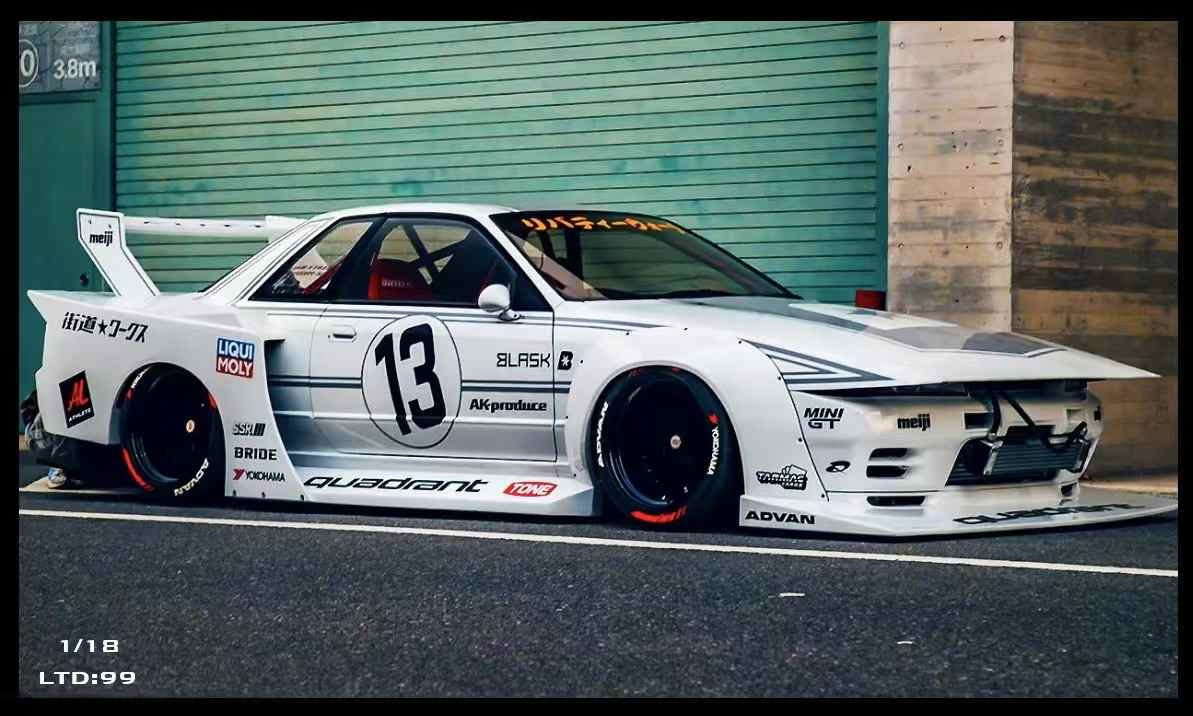 1/18 VIP Scale Models Nissan Skyline GT-R GTR LB-R32 #13 (White