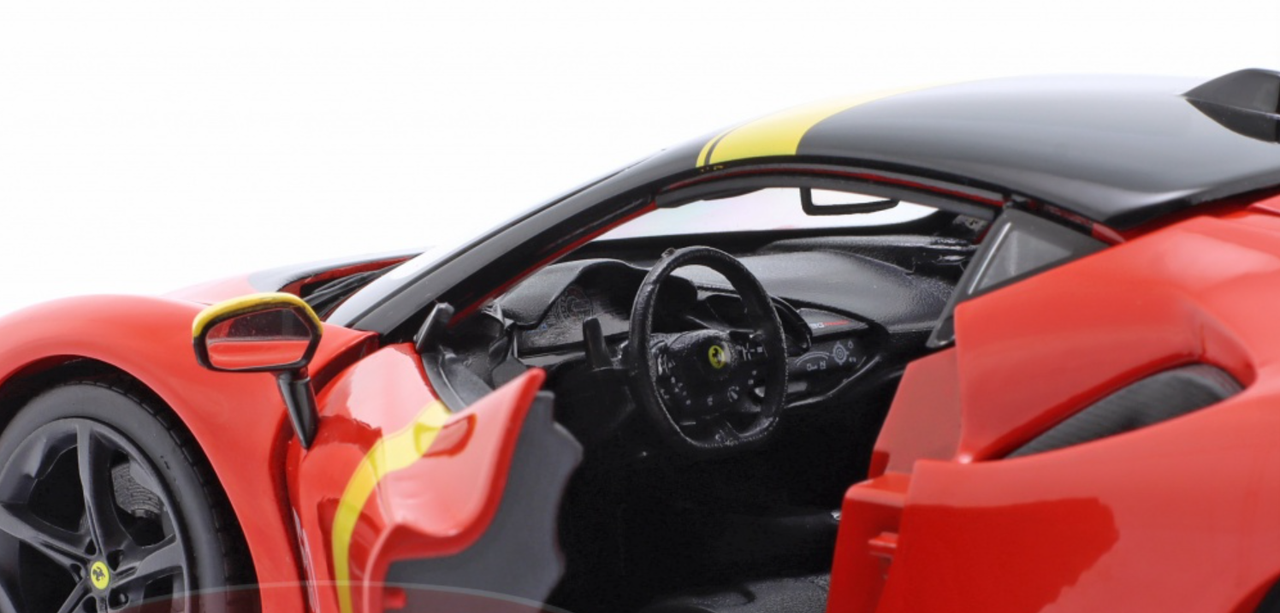 1/18 BBurago Ferrari SF90 Stradale Hybrid Assetto Fiorano #50 Diecast Car Model