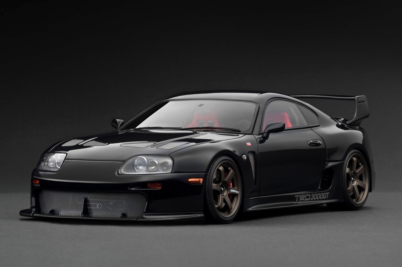 1/18 IG Ignition Model Toyota Supra (A80) TRD 3000GT (Black) Car