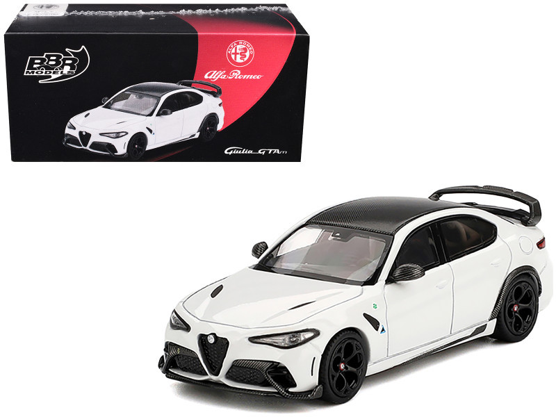 1/64 BBR Alfa Romeo Giulia GTAm (White) Diecast Car Model