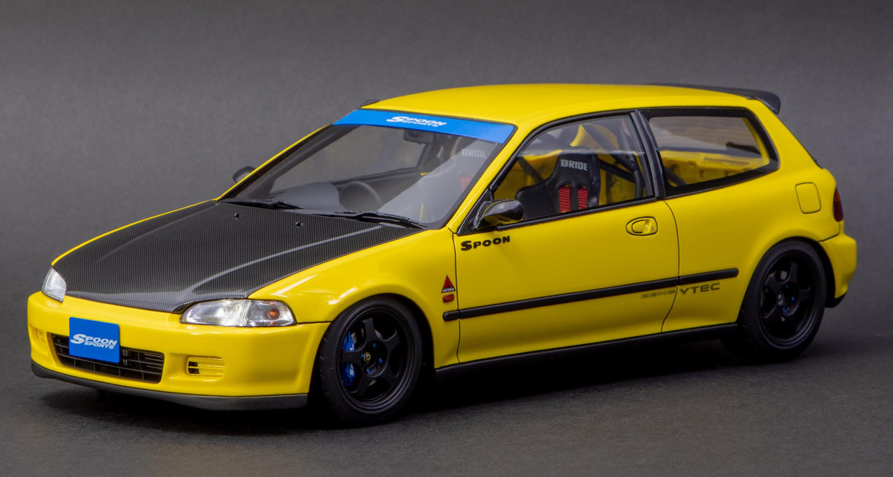 1/18 IG Ignition Model Honda Civic (EG6) (Yellow) Spoon Car Model