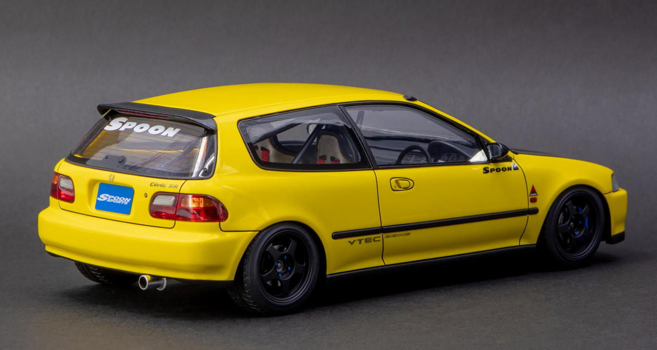 1/18 IG Ignition Model Honda Civic (EG6) (Yellow) Spoon Car Model