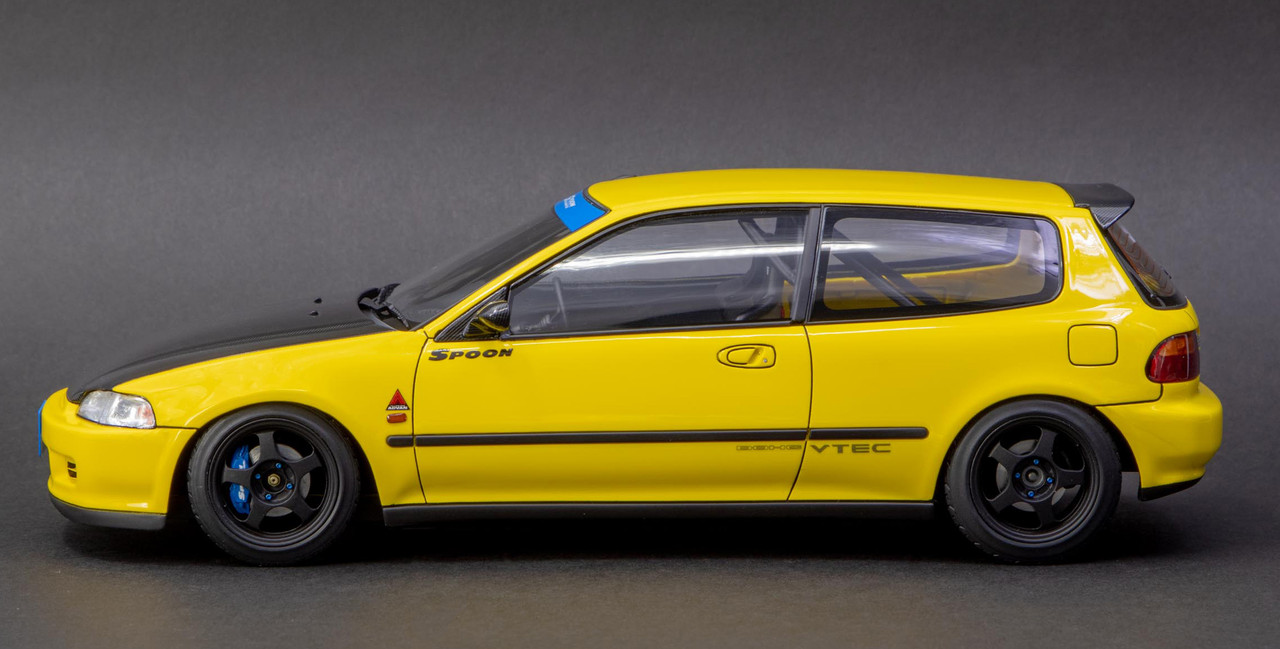 1/18 IG Ignition Model Honda Civic (EG6) (Yellow) Spoon Car Model