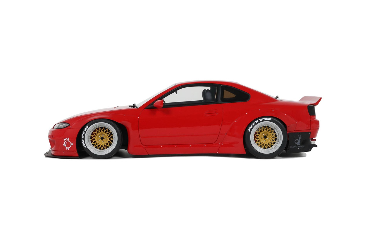 CM品 1/18 OTTO 2014 Nissan Silvia S15 Rocket Bunny (Nissan Red) Car