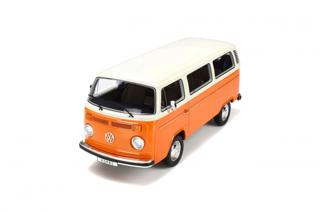 1/12 OTTO Volkswagen VW Kombi T2 Bus (Orange) Resin Car Model 