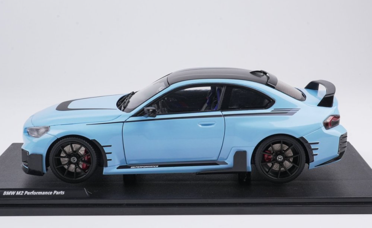 1/18 Solido 2024 BMW M2 G87 with M Performance Parts (Zandvoort Blue) Diecast Car Model